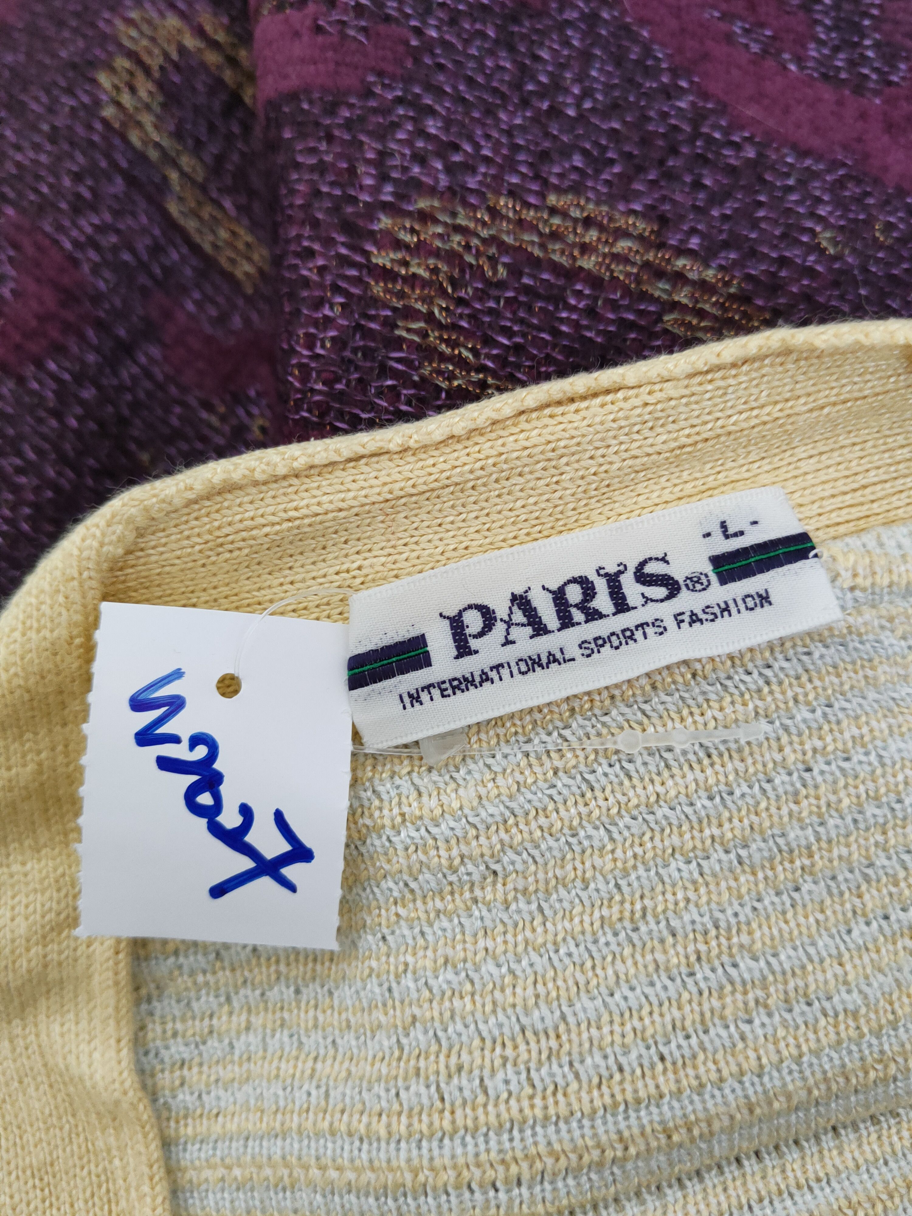 Vintage Paris vintage Yellow Knitwear Sweatshirts #W2027 Size L / US 10 / IT 46 - 11 Thumbnail