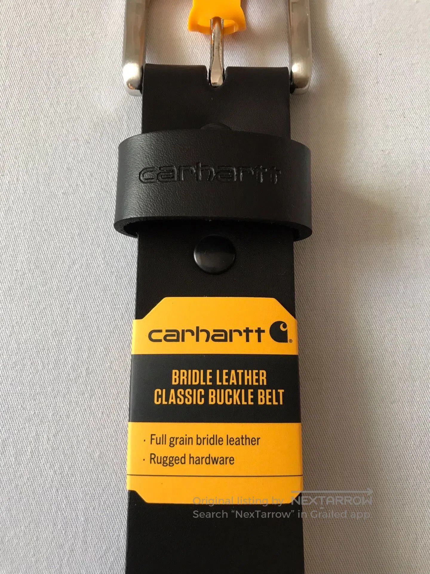 Carhartt Carhartt Black Harness Leather Belt W38. Size ONE SIZE - 3 Thumbnail