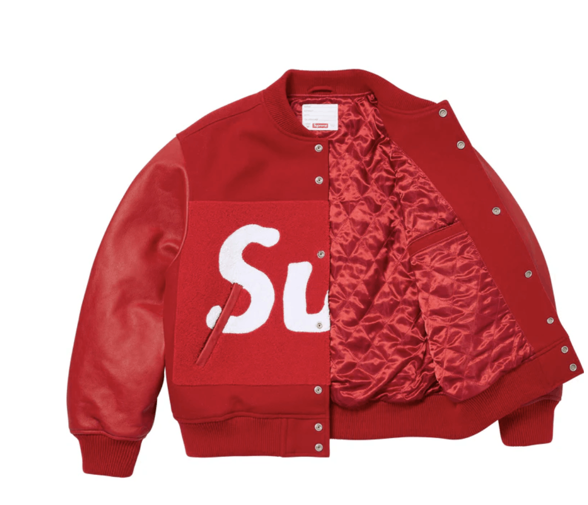 Supreme Supreme Big Logo Chenille Varsity Jacket Size US M / EU 48-50 / 2 - 2 Thumbnail