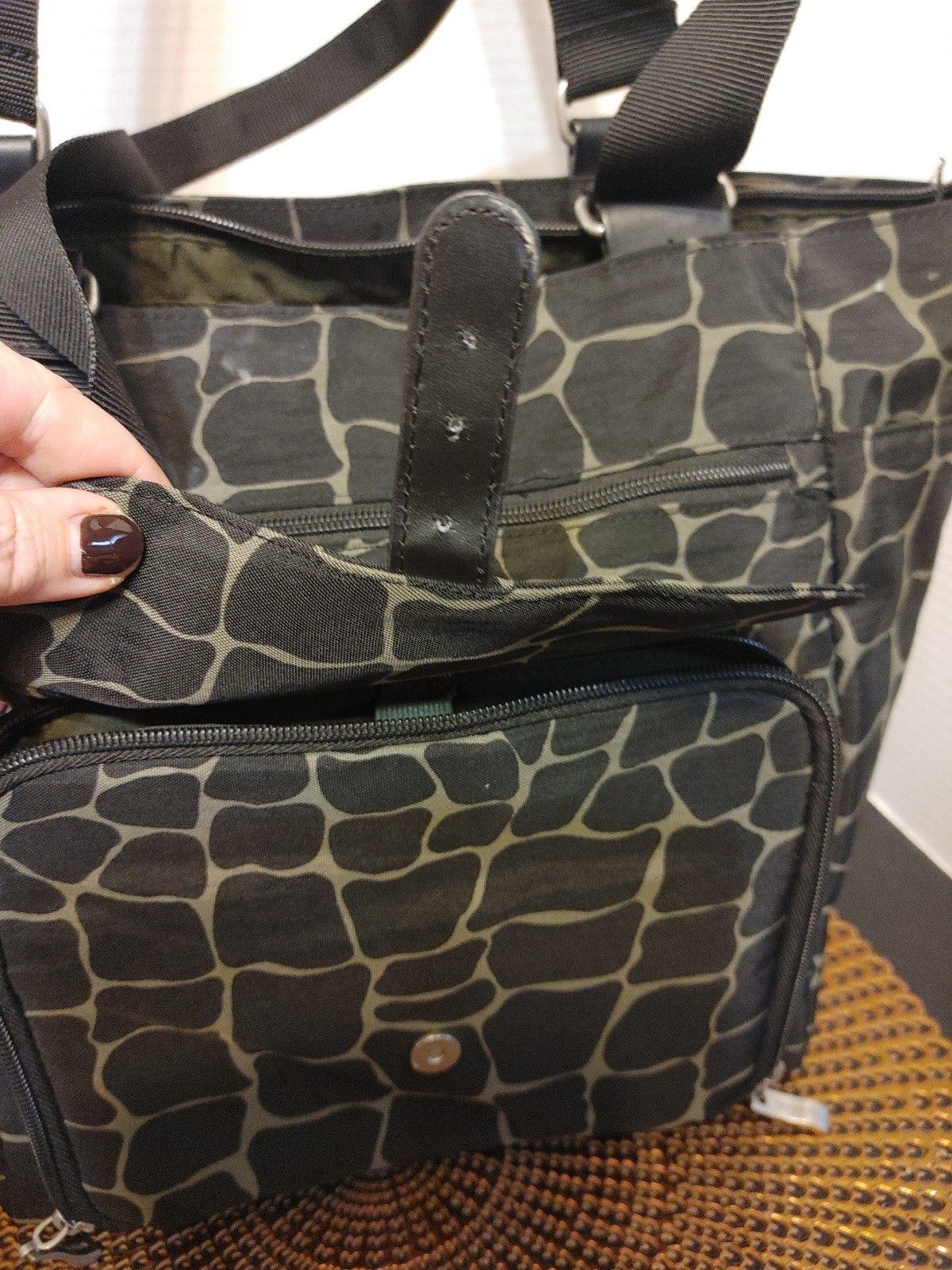 Other Baggallini Town Tote Crinkle Nylon Carry All Size ONE SIZE - 7 Thumbnail