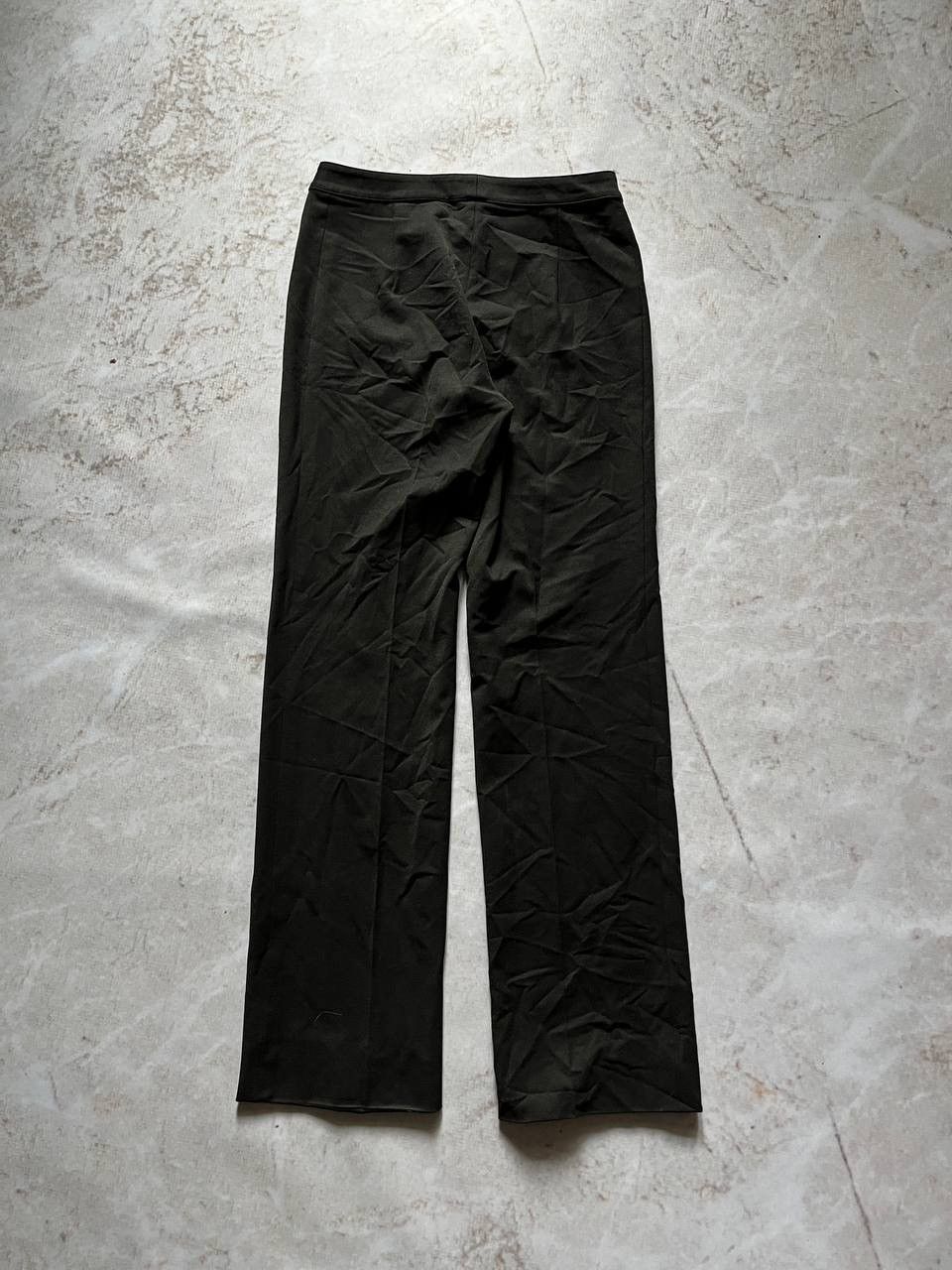 Versace × Vintage Vintage Versace Classic Black Cotton Flared Trousers Pants Size 27" / US 4 / IT 40 - 2 Thumbnail