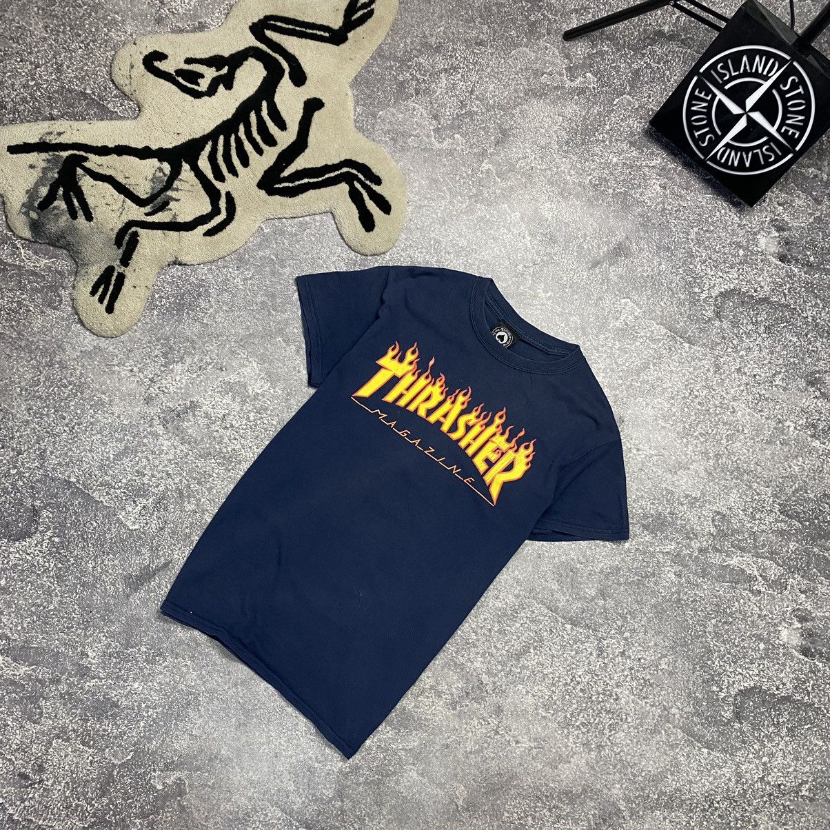 Thrasher Vintage Thrasher Magazine Basic Big logo sk8 tee Size US S / EU 44-46 / 1 - 1 Thumbnail