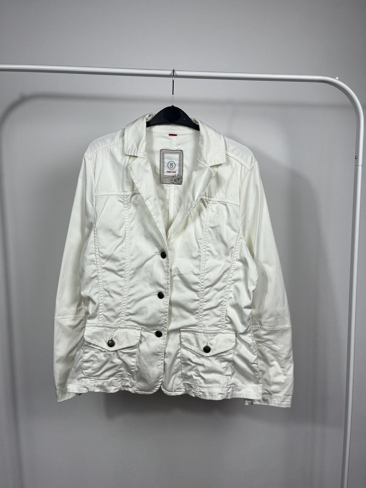 Bogner Fire Ice Womens White Blazer Jacket Lightweight Casual Size S / US 4 / IT 40 - 1 Thumbnail