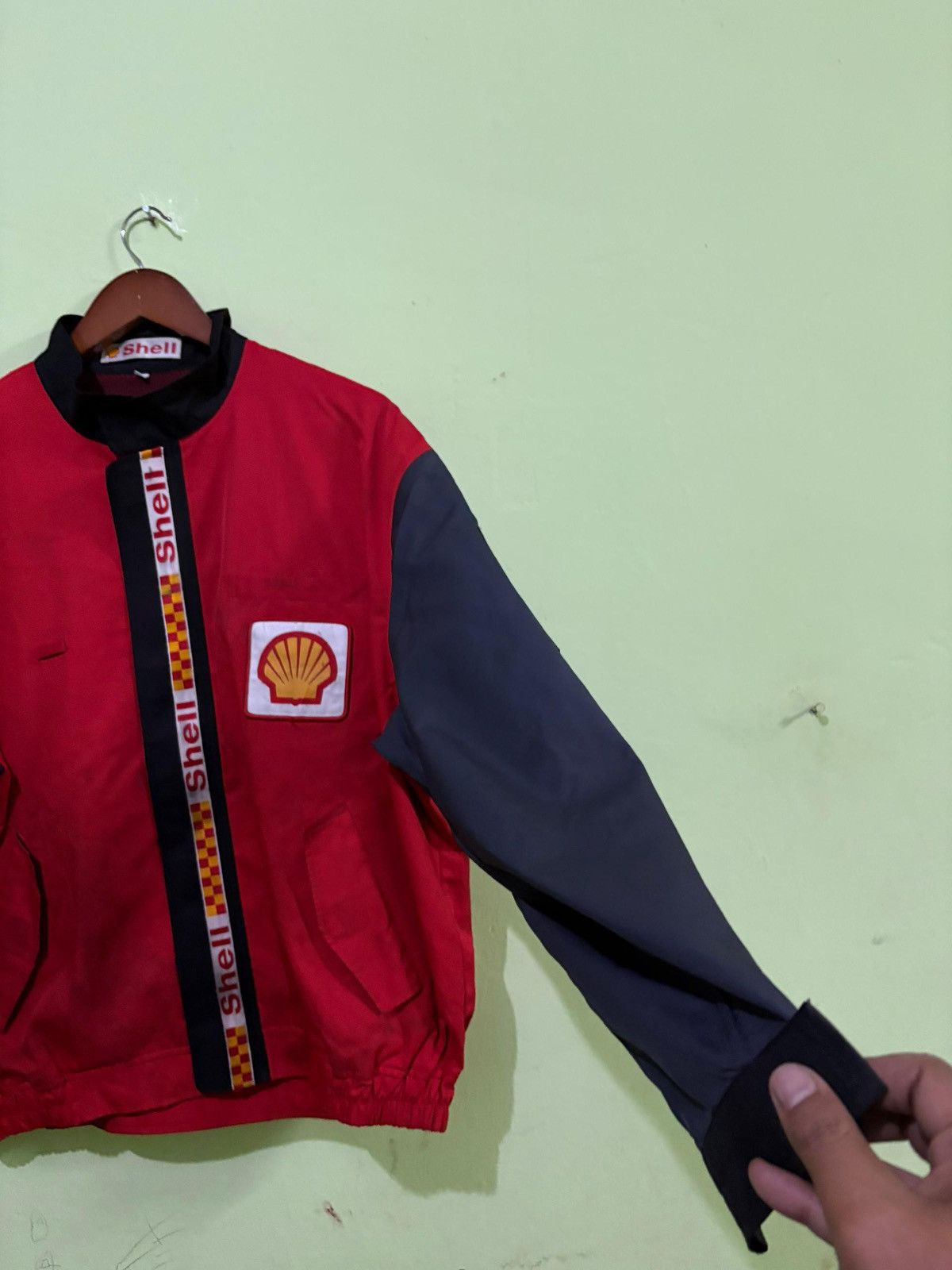 Vintage Vintage 90's Shell Jacket Retro Design Racing flue Ferrari Size US L / EU 52-54 / 3 - 3 Thumbnail