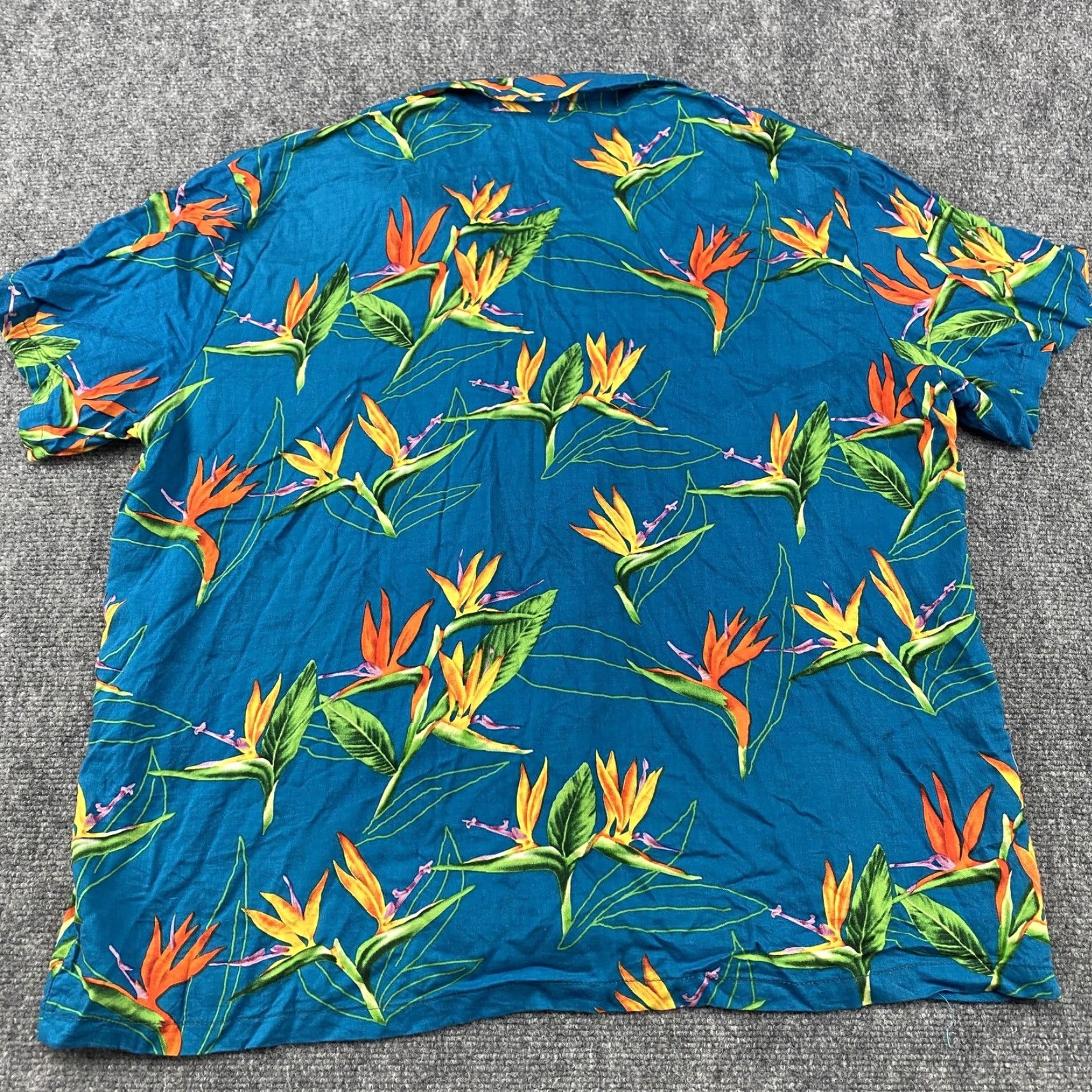 Hilo Hattie VINTAGE Hilo Hattie Hawaiian Shirt Mens XL Blue Aloha Floral Paper Made Hawaii Size US L / EU 52-54 / 3 - 5 Thumbnail