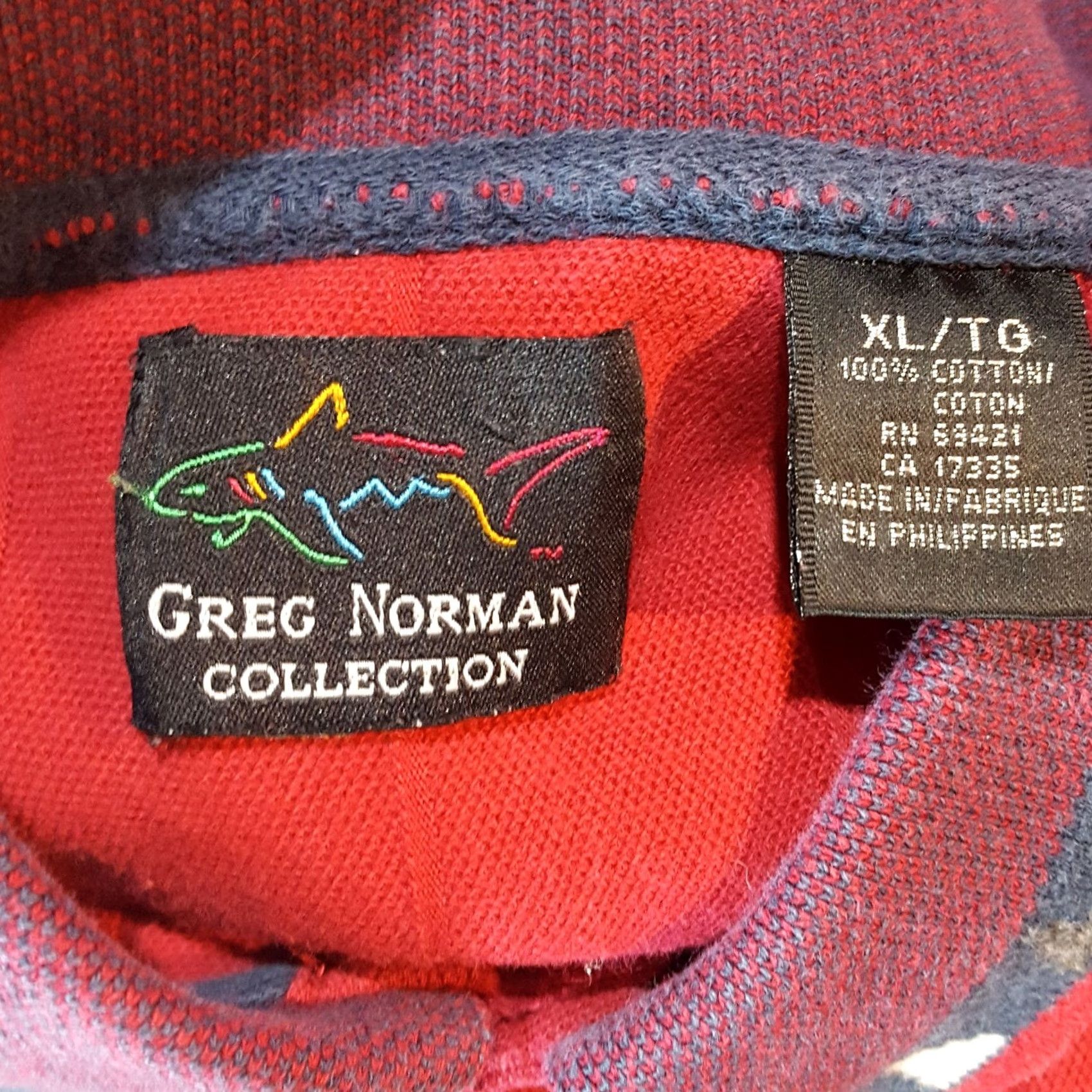 Vintage VINTAGE Greg Norman Golf Shark Logo Men's XL Red Collared Polo Shirt 90s Preppy Casual Sports Shirt Polo Men Red XL Size US XL / EU 56 / 4 - 7 Thumbnail