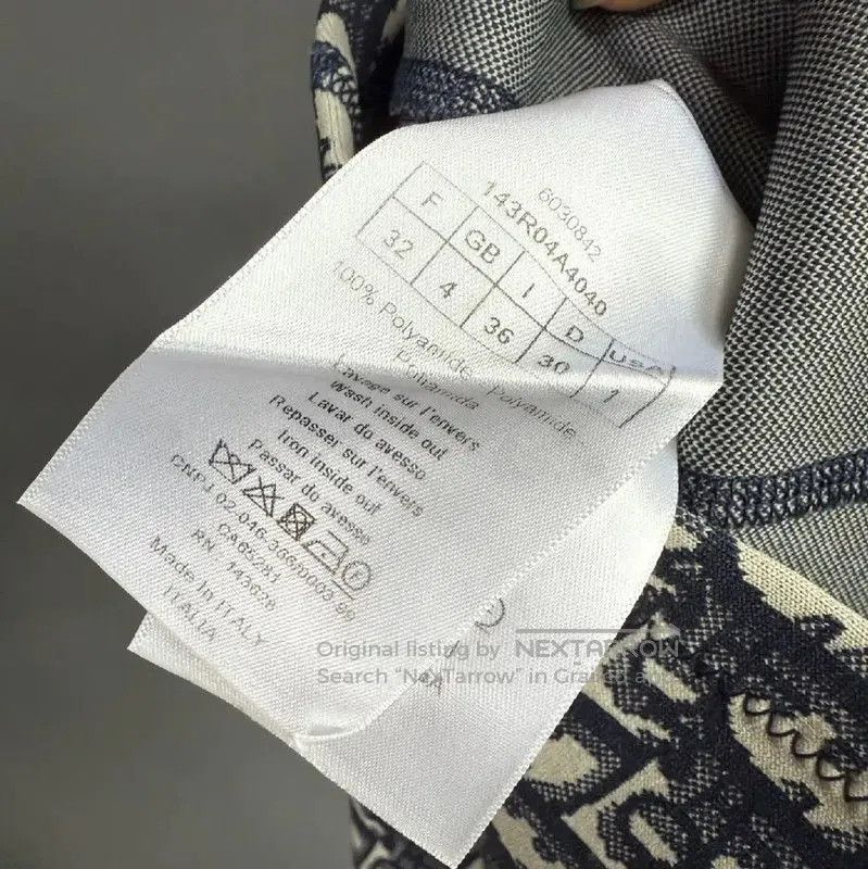 Dior Dior Deep Gray Cotton Dress for Women . Size XXS / US 00 / IT 34 - 5 Thumbnail