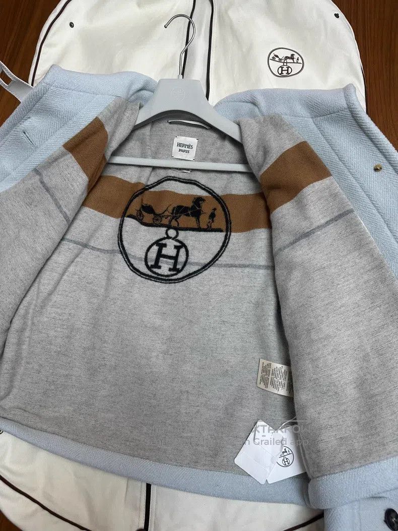 Hermes Hermes Women's cold-proof short jacket with thick cotton l Size XS / US 0-2 / IT 36-38 - 4 Thumbnail