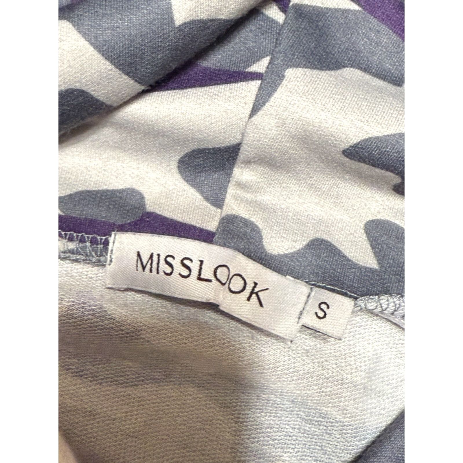 Vintage Misslook Hoodie Women’s Size S Pullover Camouflage Purple Gray White Long Sleeve Casual Activewear Knit Pullover Mens Womens Girls Boys Size S / US 4 / IT 40 - 5 Thumbnail