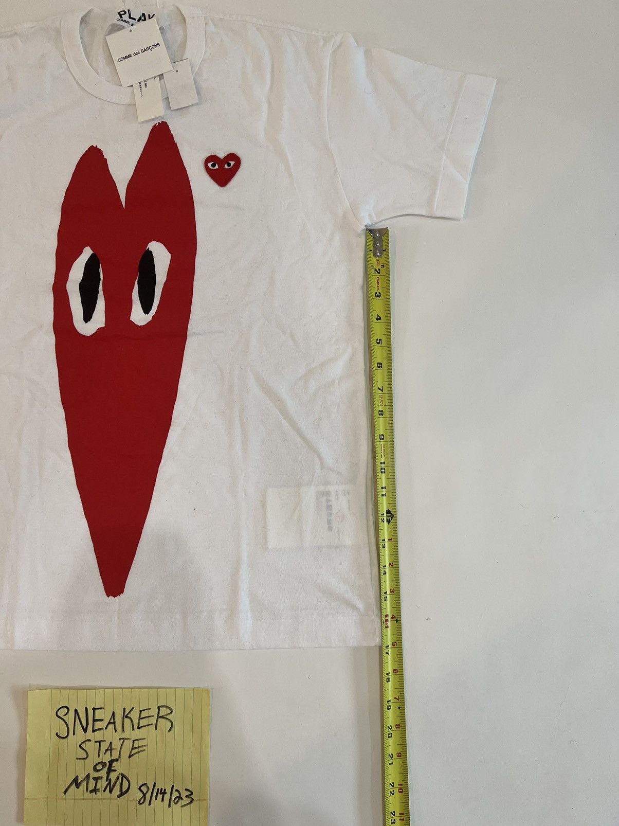 CDG by Comme des Garcons BRAND NEW COMME DES GARÇONS SHORT SLEEVE TEE WHITE LARGE Size US L / EU 52-54 / 3 - 5 Thumbnail