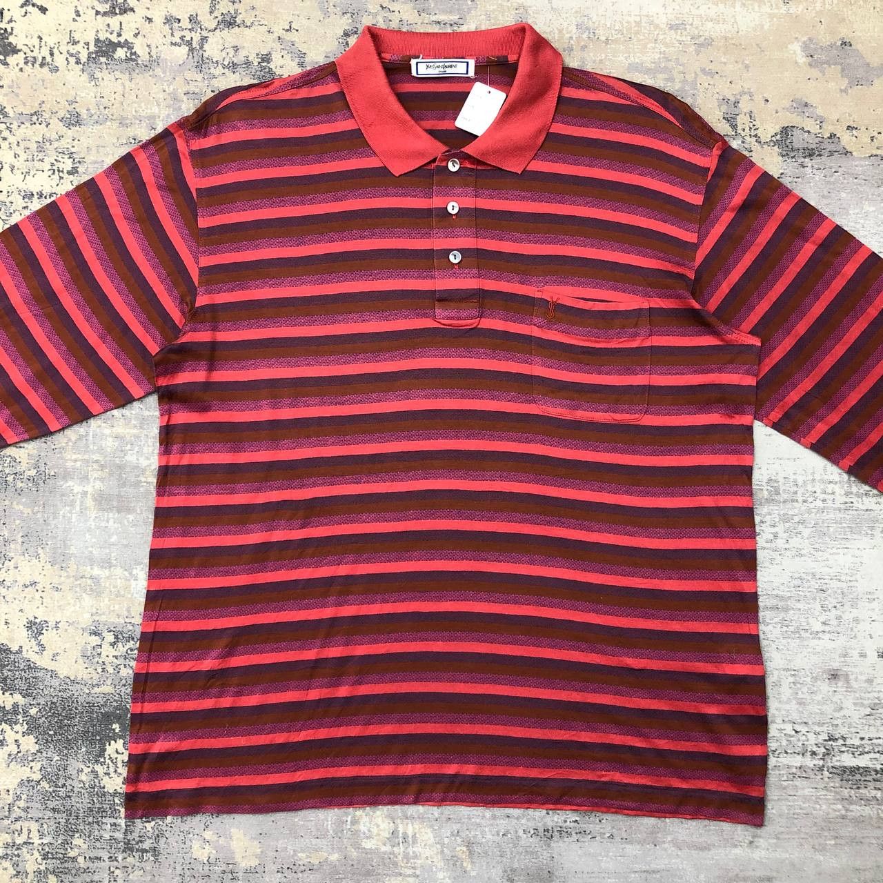 Tricots St. Raphael × Yves Saint Laurent T407 YVES SAINT LAURENT TRICOTS POLO SHIRTS Size US L / EU 52-54 / 3 - 3 Thumbnail