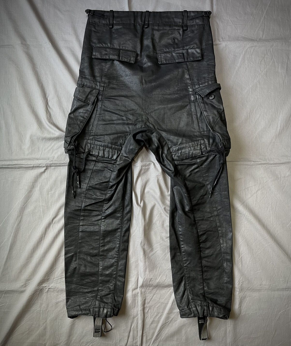 11 By Boris Bidjan Saberi 11 by Boris Bidjan Saberi P21B Waxed Pants Size US 31 - 2 Thumbnail