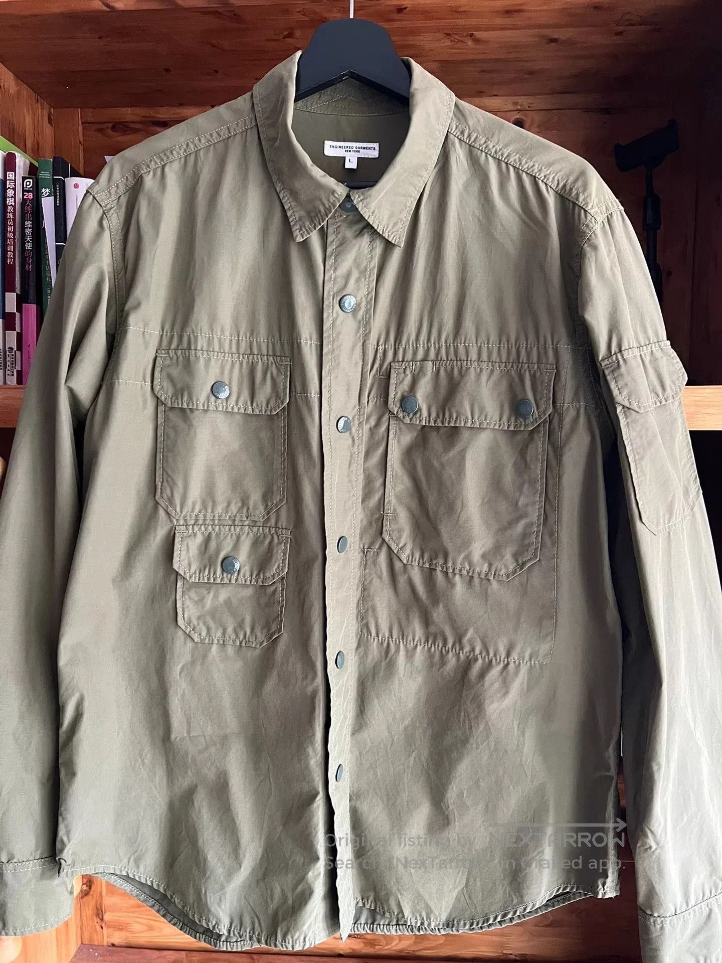 Engineered Garments Engineered Garments Classic Olive Green Shirt Jacket. Size US L / EU 52-54 / 3 - 4 Thumbnail