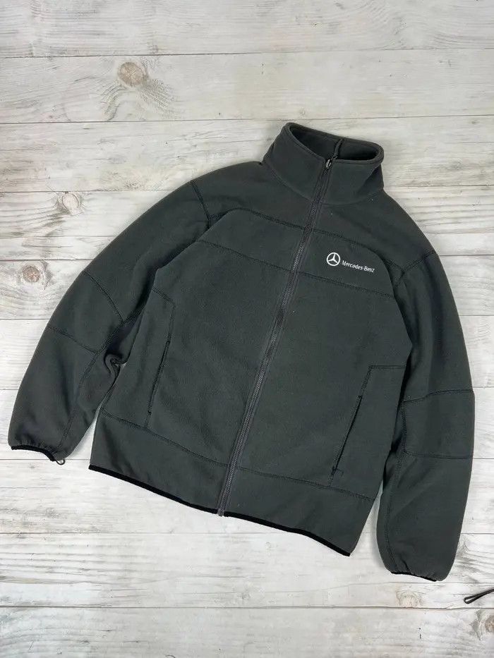 Mercedes-Benz Vintage Mercedes Benz Fleece Jacket Size US L / EU 52-54 / 3 - 1 Thumbnail