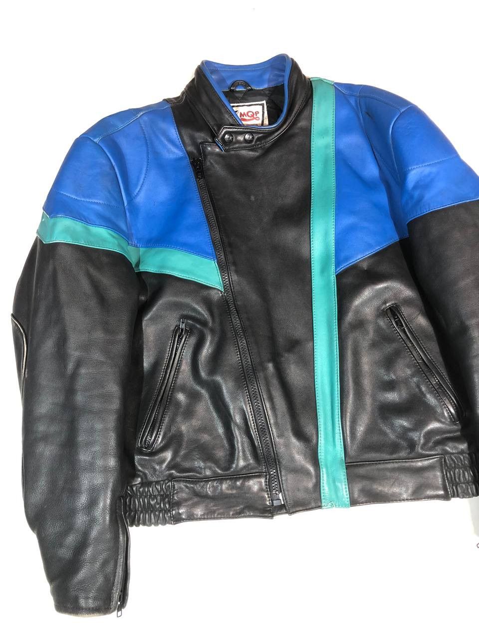 Vintage MQP Racing Moto Avangarde Leather Jacket Vintage Size US XL / EU 56 / 4 - 5 Thumbnail