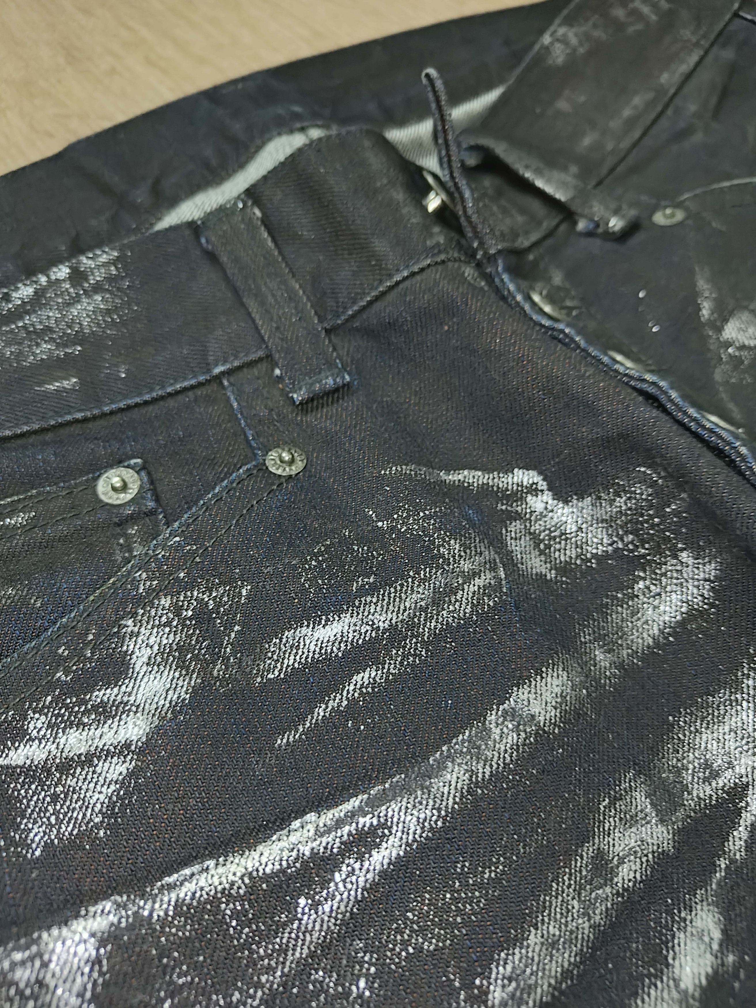Tornado Mart Tornado Mart Shiny Foil Wash Jeans Size US 31 - 2 Thumbnail