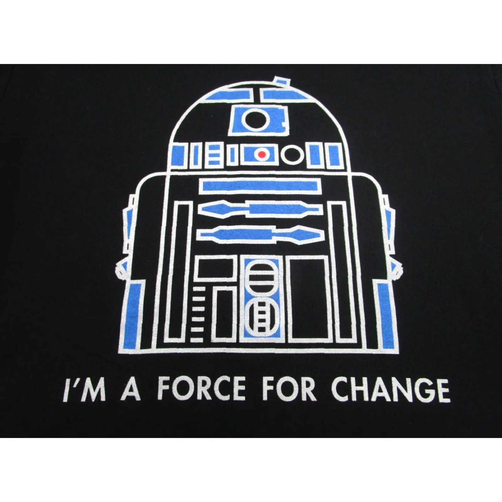 Star Wars R2-D2 Shirt Star Wars Mens 2XL Black T-Shirt Adult XXL Graphic Print Crew Neck Short Sleeve Jersey Cotton Unicef Force For Change Size US XXL / EU 58 / 5 - 3 Thumbnail
