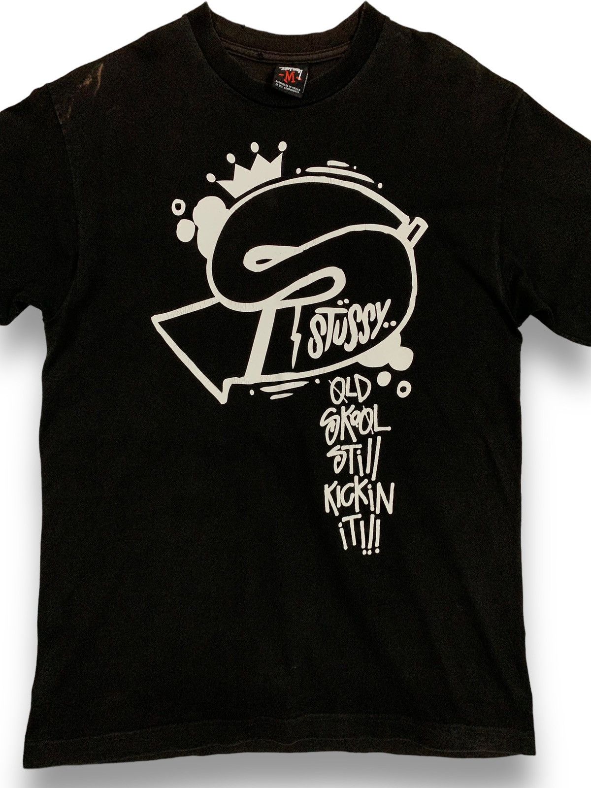 Stussy Vintage Stussy Graphic Logo Printed T-shirt Made in Mexico Size US M / EU 48-50 / 2 - 3 Thumbnail