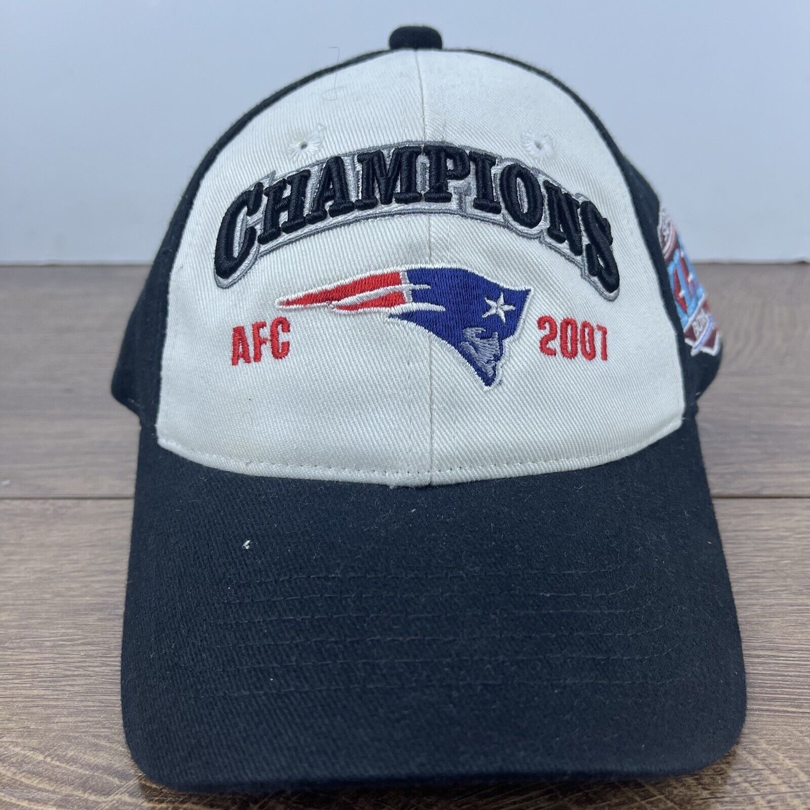 Other New England Patriots Hat 2007 AFC Champions White Hat Adjust Size ONE SIZE - 3 Thumbnail