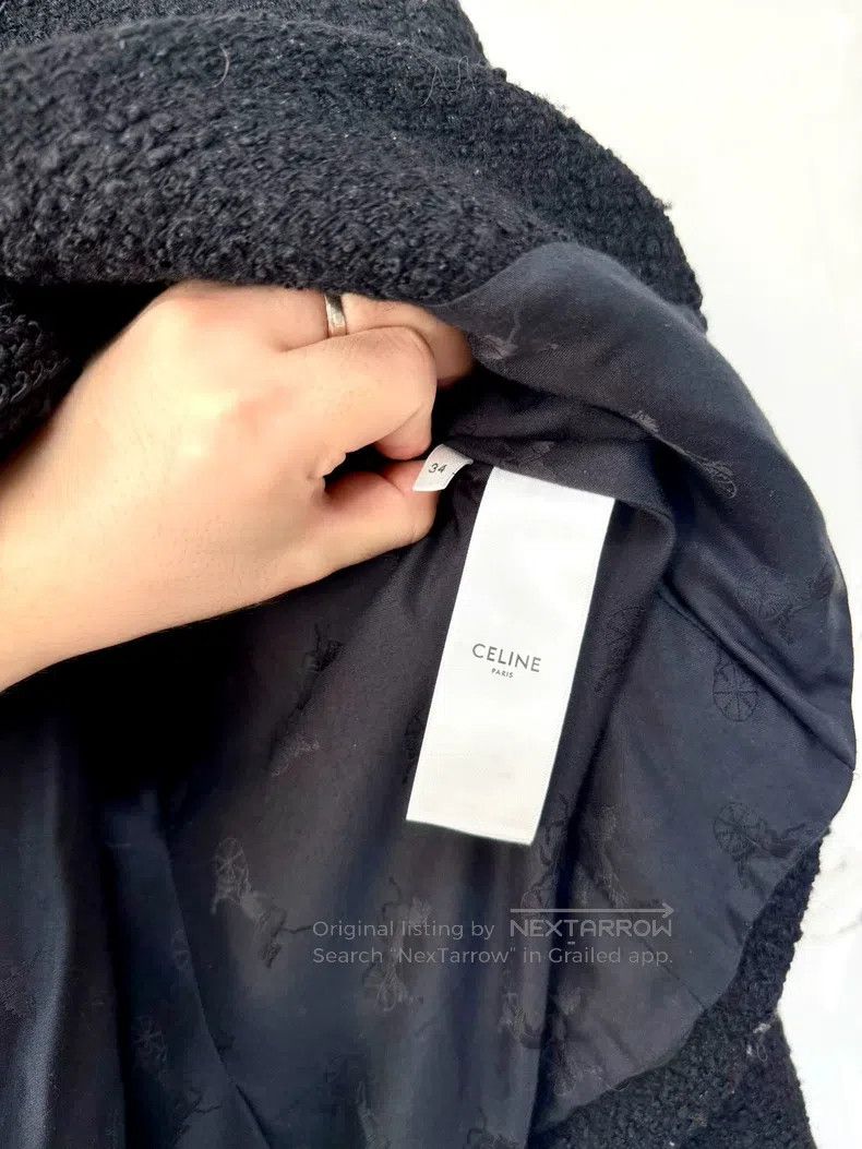 Celine CELINE size 34 Black King Kong Three-Button Jacket, Outerw Size S / US 4 / IT 40 - 5 Thumbnail