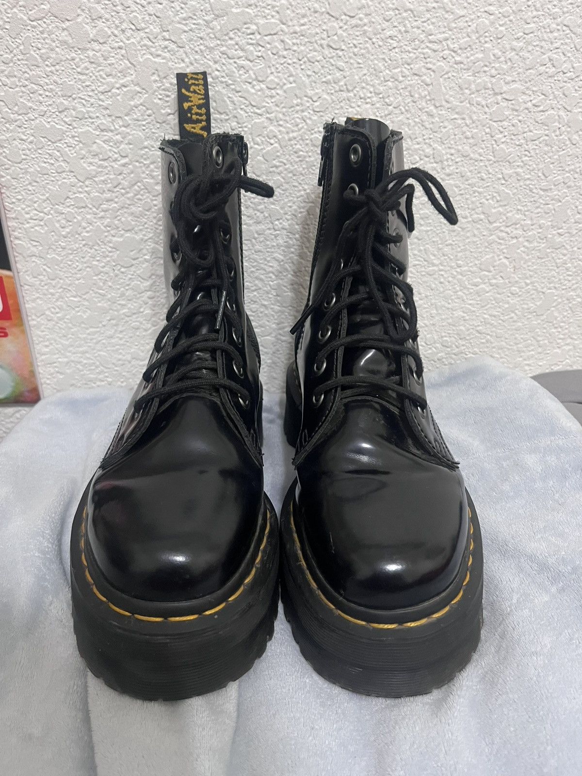 Dr. Martens Black Dr. Martens Jadon platform boots Size US 5 / IT 35 - 2 Thumbnail