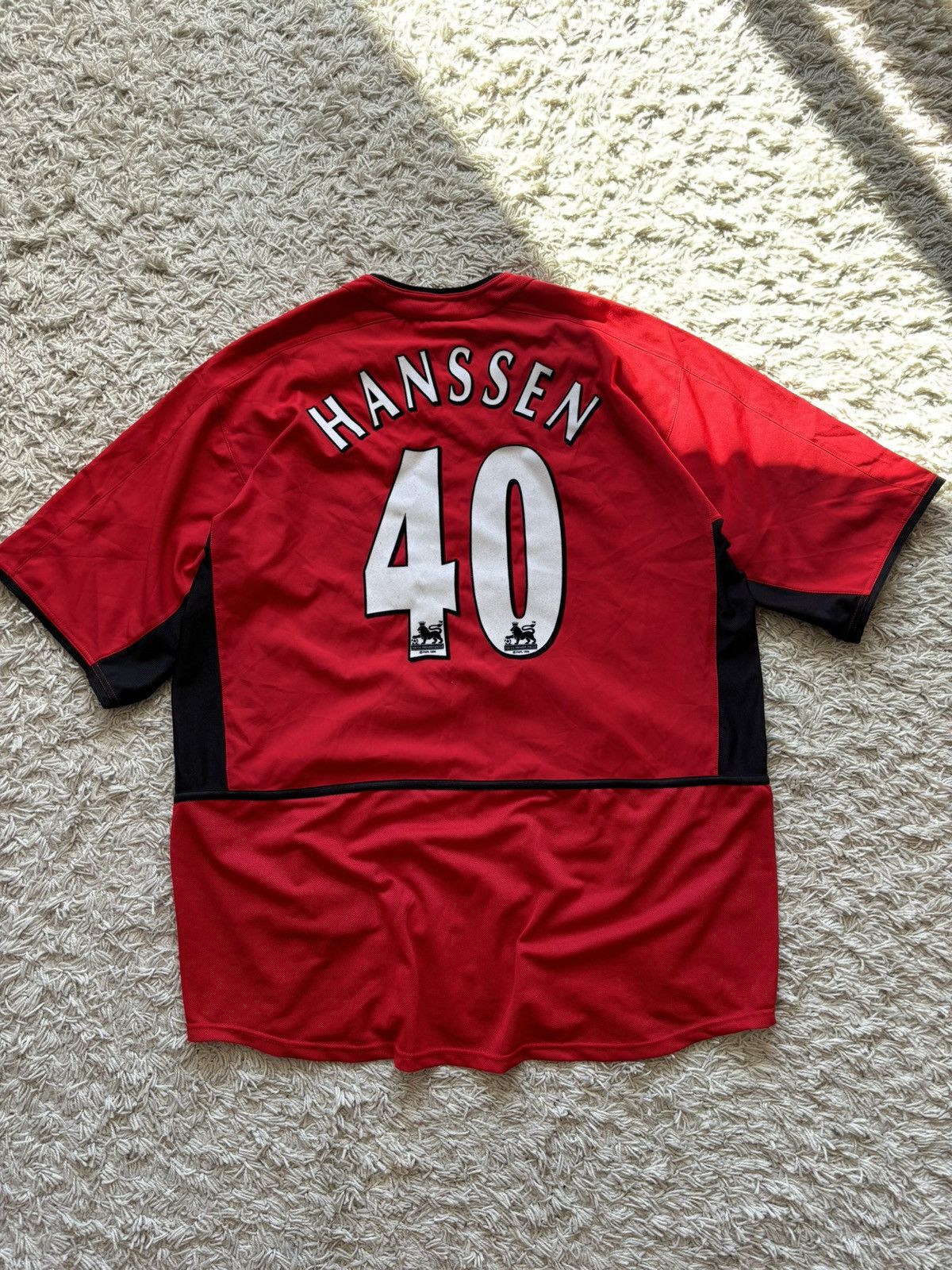 Nike Vintage Soccer Jersey Nike X Manchester United Hanssen Size US XL / EU 56 / 4 - 1 Thumbnail