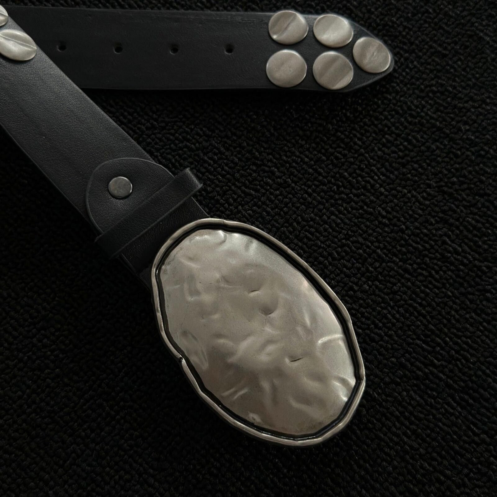 Other Oval Cameo Hardware Belt | Dark Decorative Buckle Street Size ONE SIZE - 4 Thumbnail