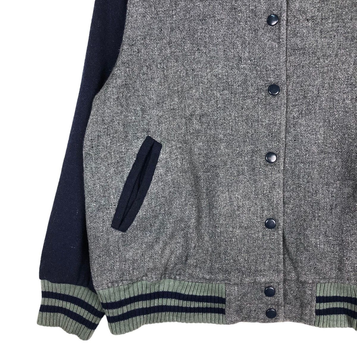Japanese Brand × Vintage 📌VINTAGE WOOL VARSITY BOMBER JACKET VILLAGE GATE JAPAN Size US S / EU 44-46 / 1 - 5 Thumbnail