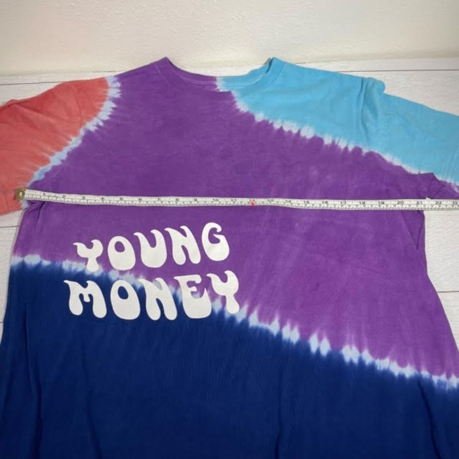 American Eagle Outfitters American Eagle X Young Money Purple Red Tie Dye T-Shirt Size M / US 6-8 / IT 42-44 - 5 Thumbnail