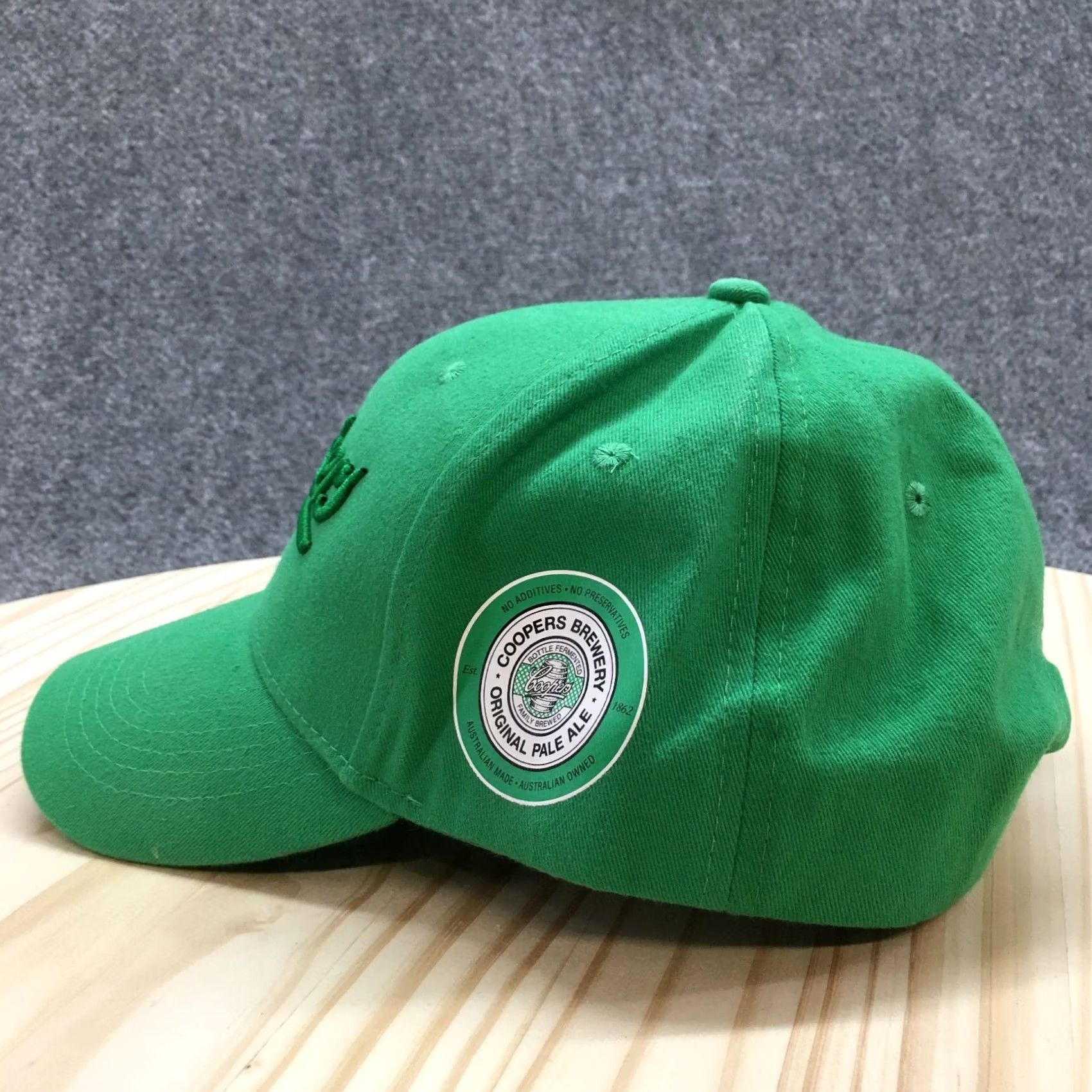 Logo 7 Coopers Brewery Baseball Cap Hat Mens Green One Size Adjustable Embroidered Logo Size ONE SIZE - 6 Thumbnail