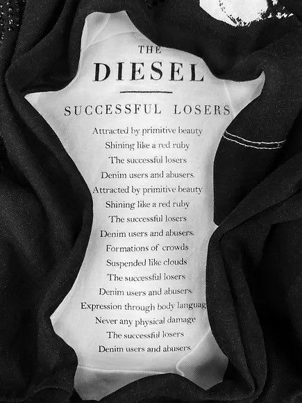 Diesel × Vintage 00s Diesel 'Losers' Studded Face Negative Longsleeve Shirt Size US L / EU 52-54 / 3 - 5 Thumbnail
