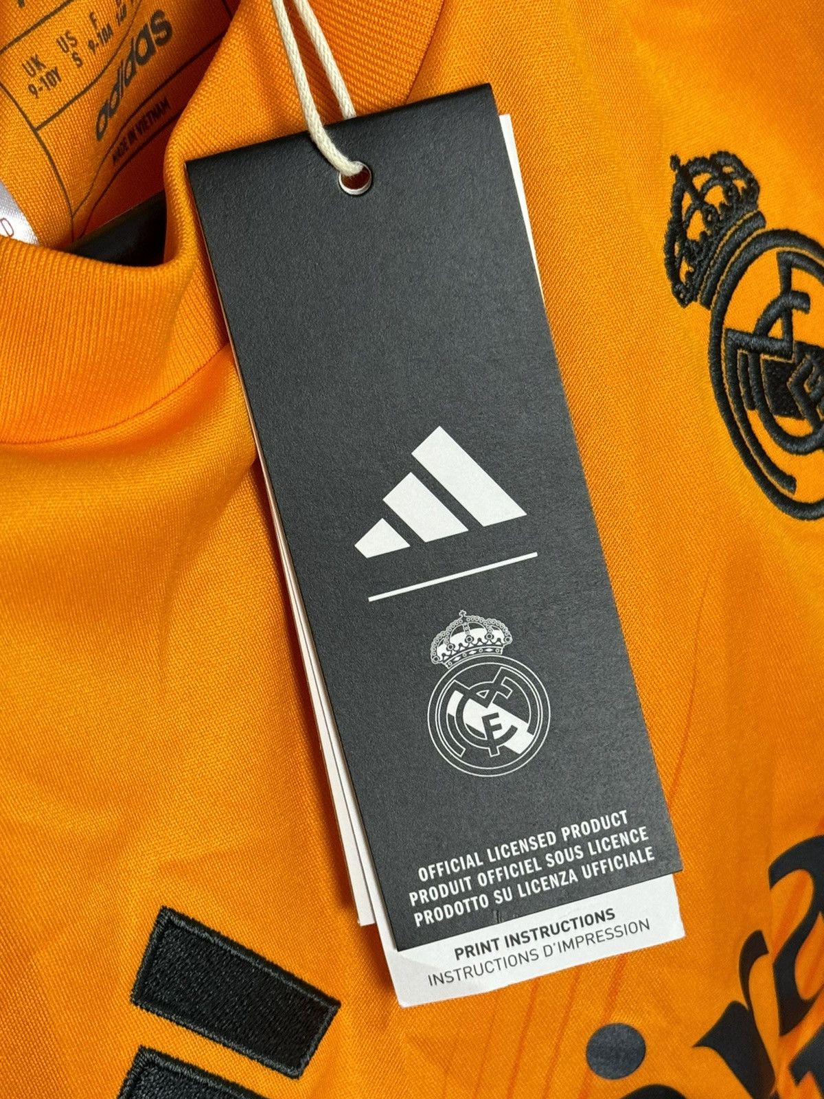 Adidas KIDS New Real Madrid 24/25 Away Vinicius Jr Football Jersey Size US XS / EU 42 / 0 - 9 Thumbnail