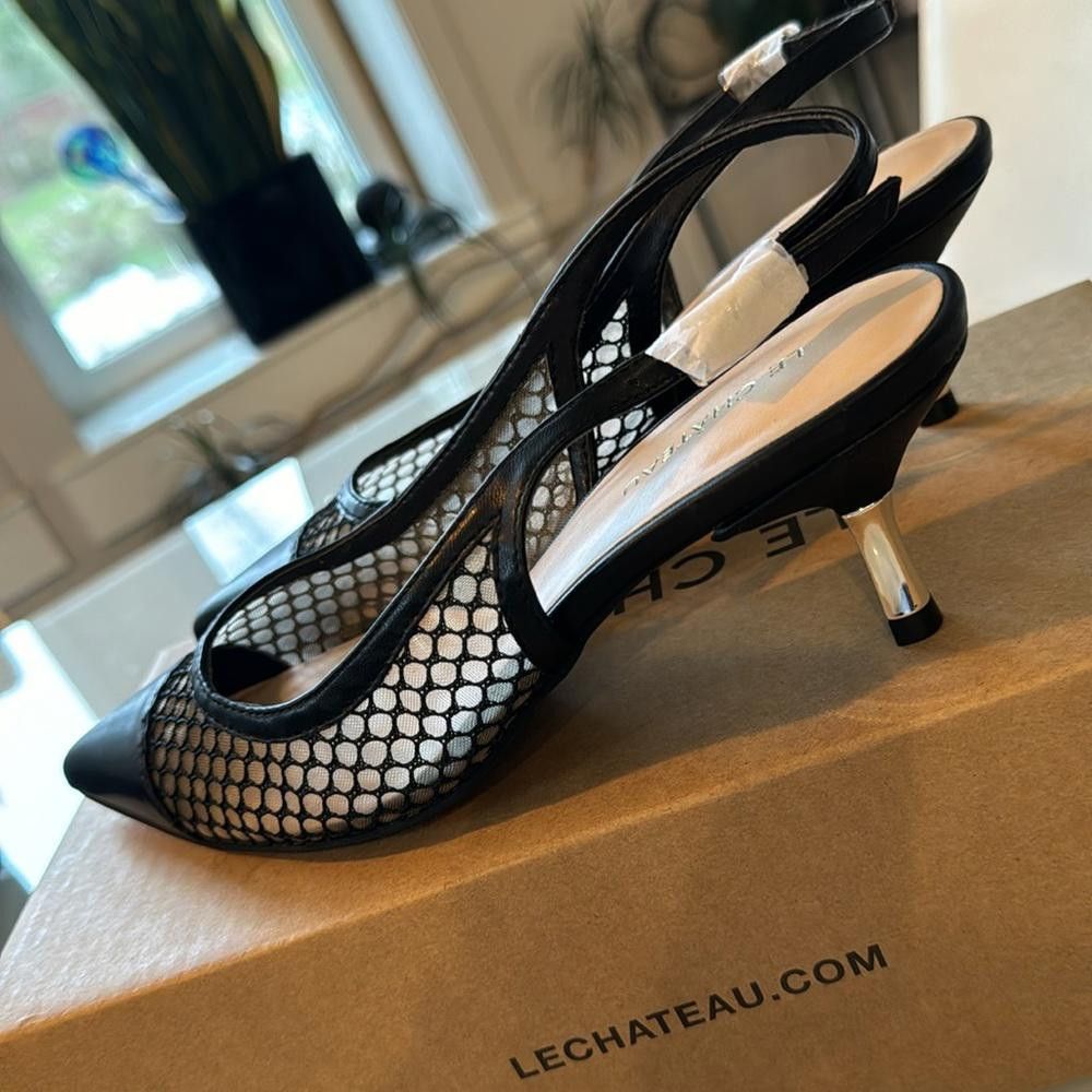 Le Chateau Le Chateau sling back shoes. Size 37. Size US 6.5 / IT 36.5 - 3 Thumbnail