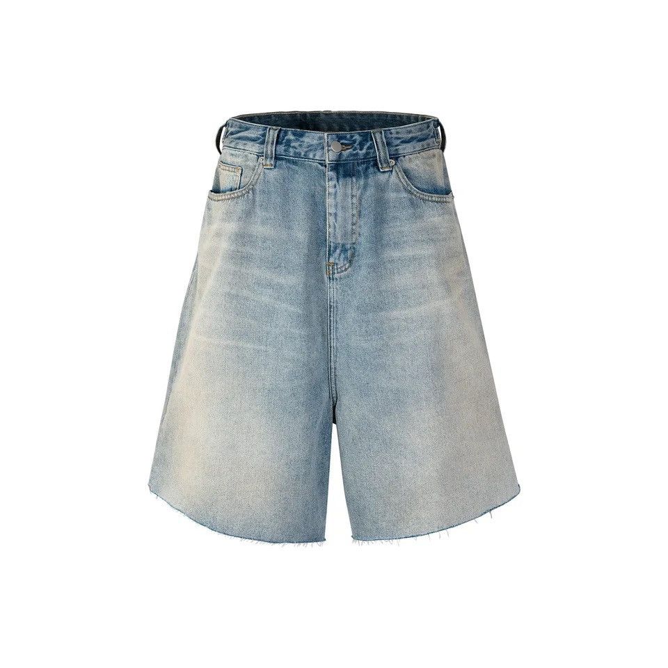 Japanese Brand Street washed hip hop skateboard denim shorts Size US 34 / EU 50 - 2 Thumbnail
