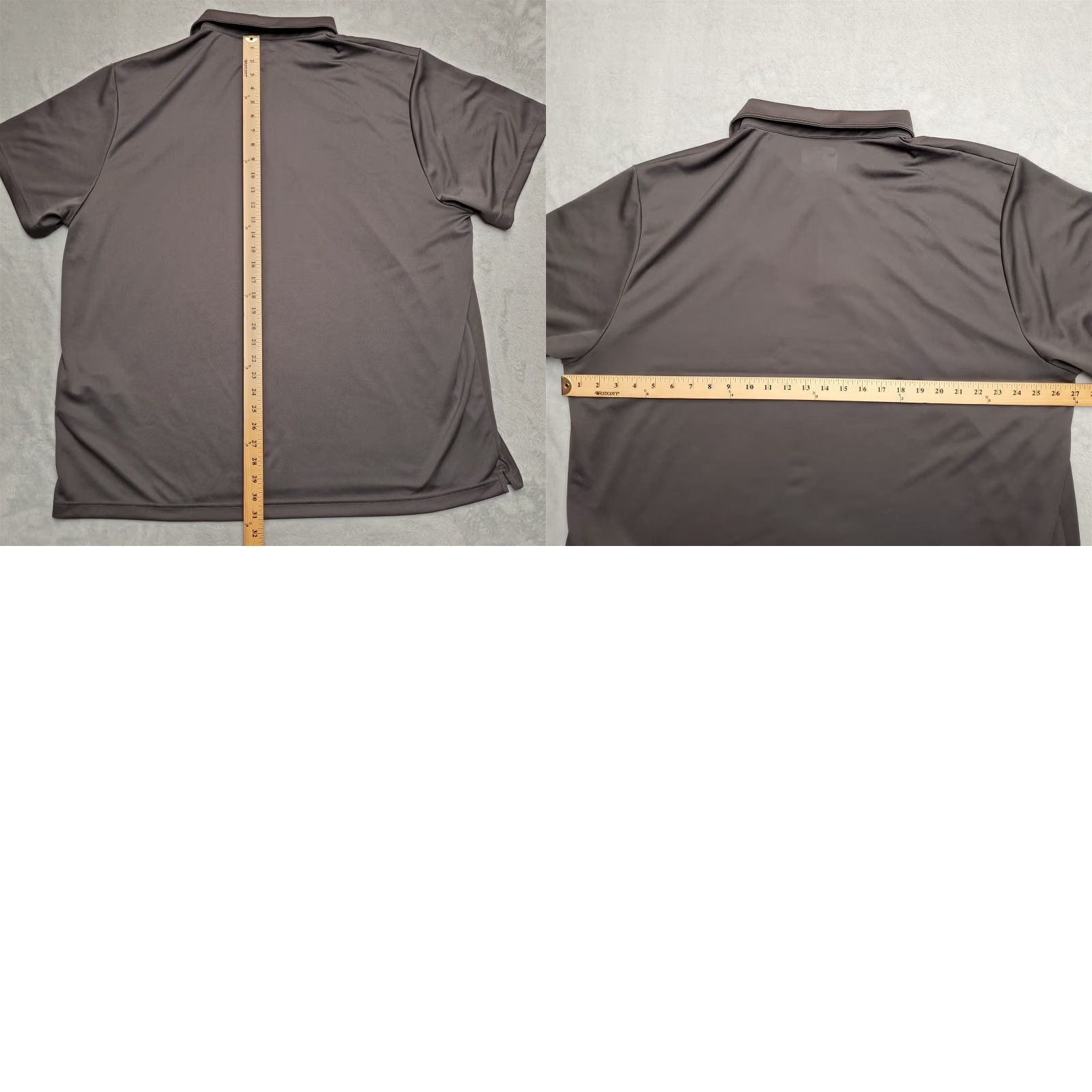 Under Armour Under Armour Shirt Mens 3XL Gray Polo Loose Fit Polyester Collared Short Sleeve Breathable UV Logo Embroidered 90s Panthers Size US XXL / EU 58 / 5 - 8 Thumbnail