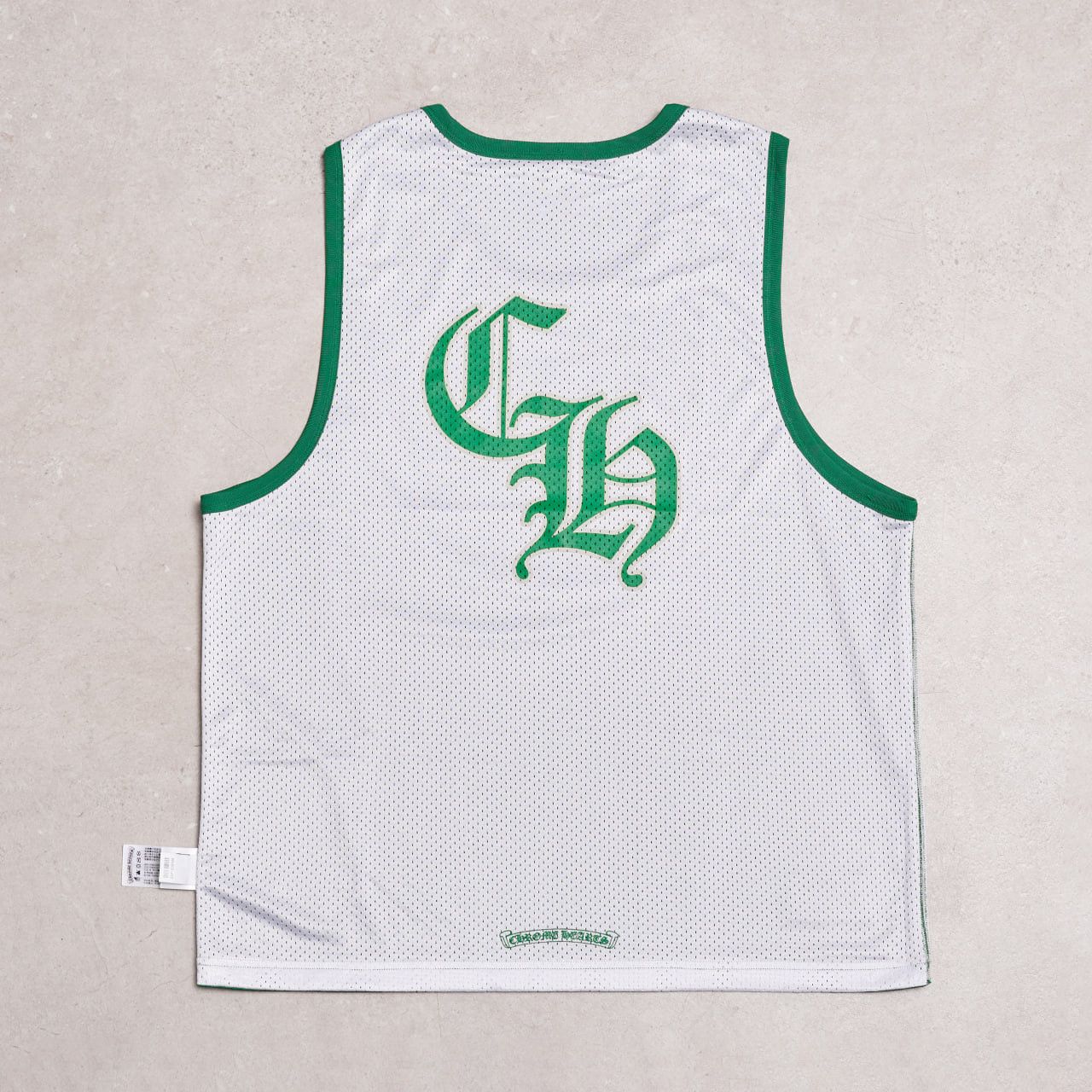Chrome Hearts CHROME HEARTS Mesh Reversible Basketball Jersey GREEN/WHITE Size US L / EU 52-54 / 3 - 5 Thumbnail