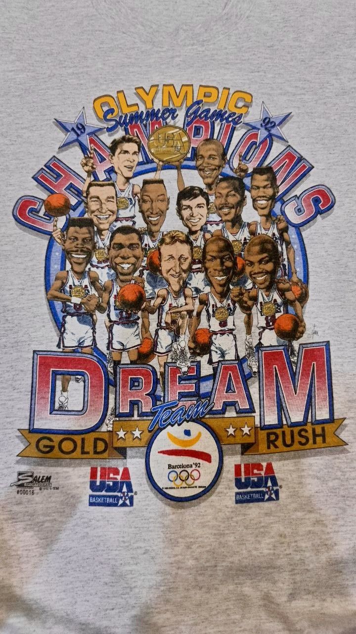 Salem Sportswear Vintage 90’s Salem x USA Basketball Dream Team Olympic Tee Size US L / EU 52-54 / 3 - 3 Thumbnail