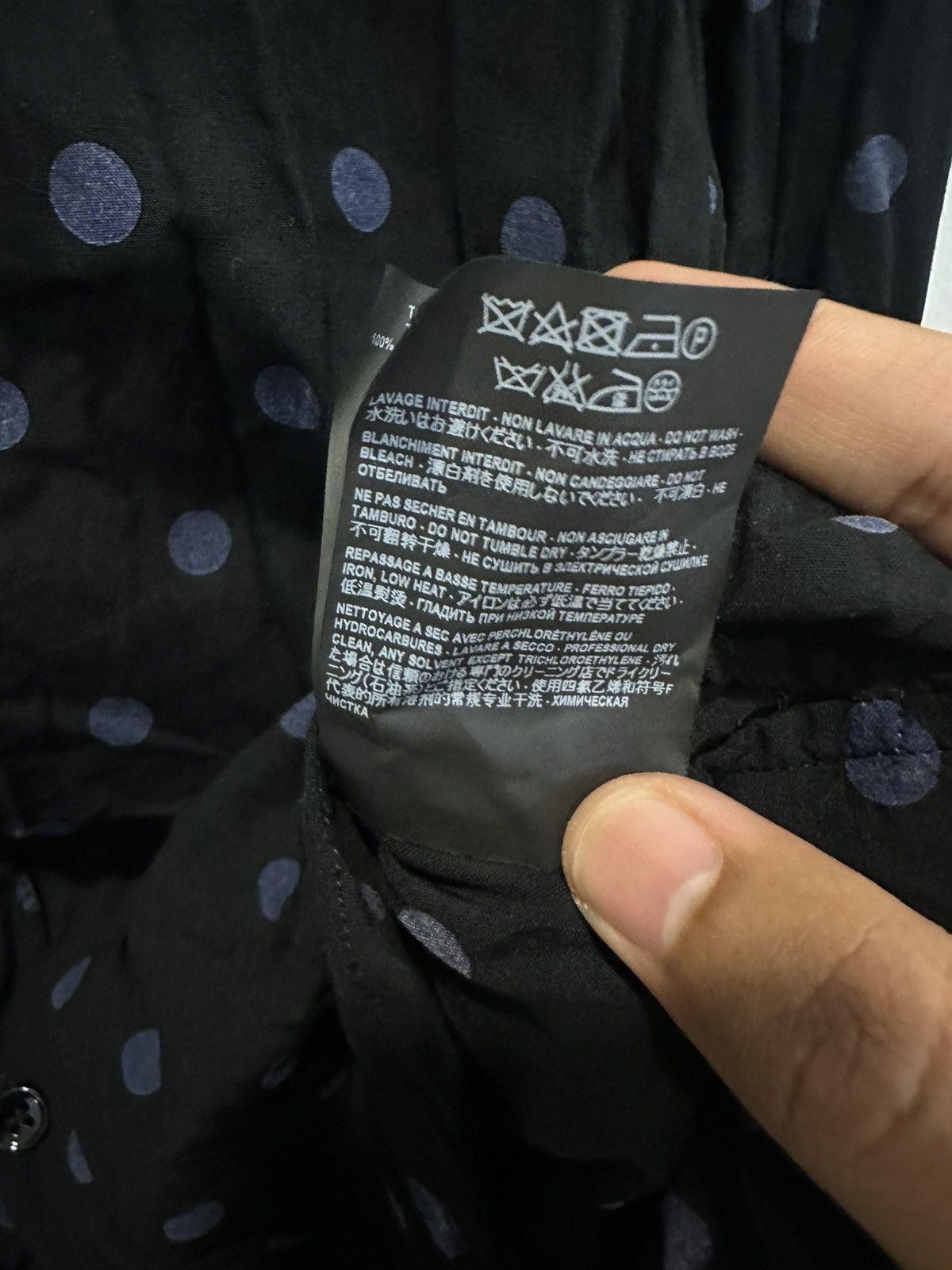 Saint Laurent Surf Sound Polkadot Button Up Shirt