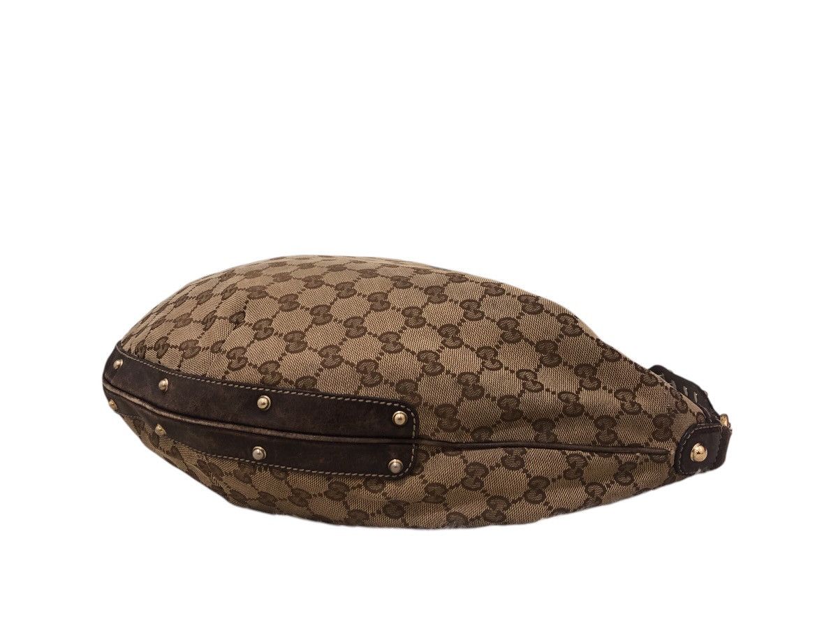 Gucci Gucci Monogram Biba Hobo Dark Brown Shoulder Bag Size ONE SIZE - 7 Thumbnail