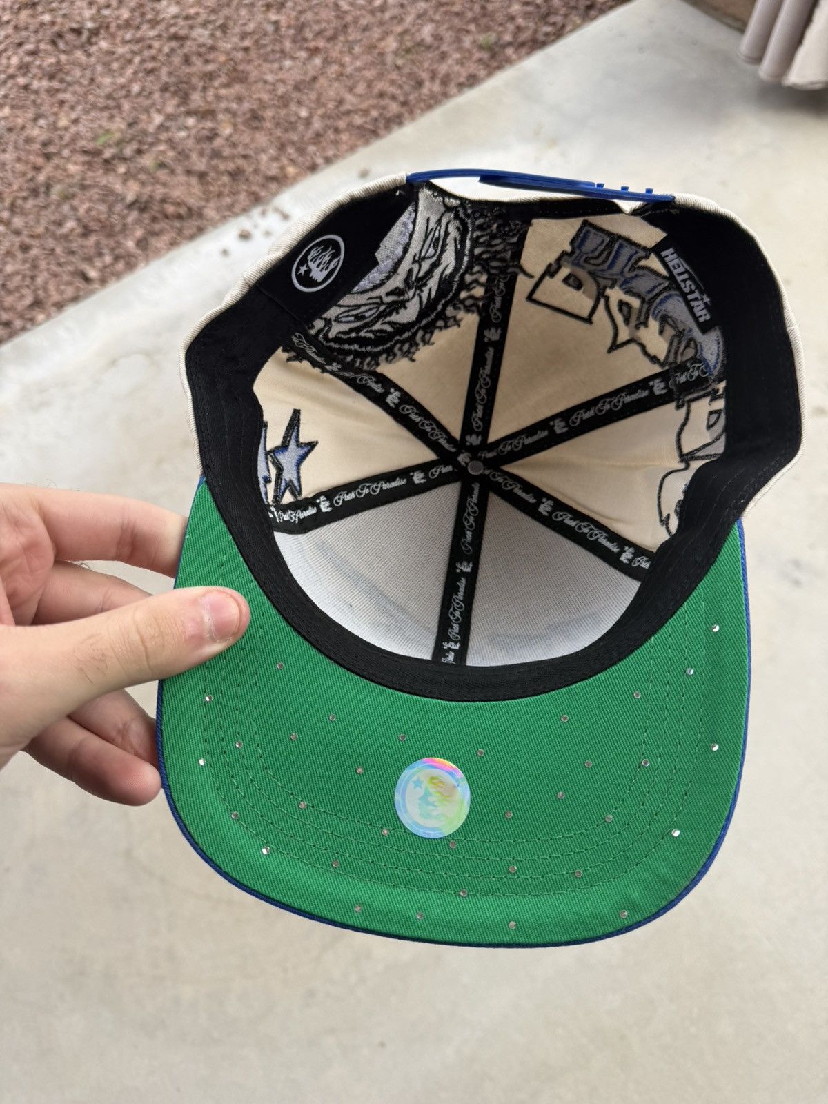 HELLSTAR Hellstar Records Blue & White Logo Hat Snapback New Size ONE SIZE - 5 Thumbnail