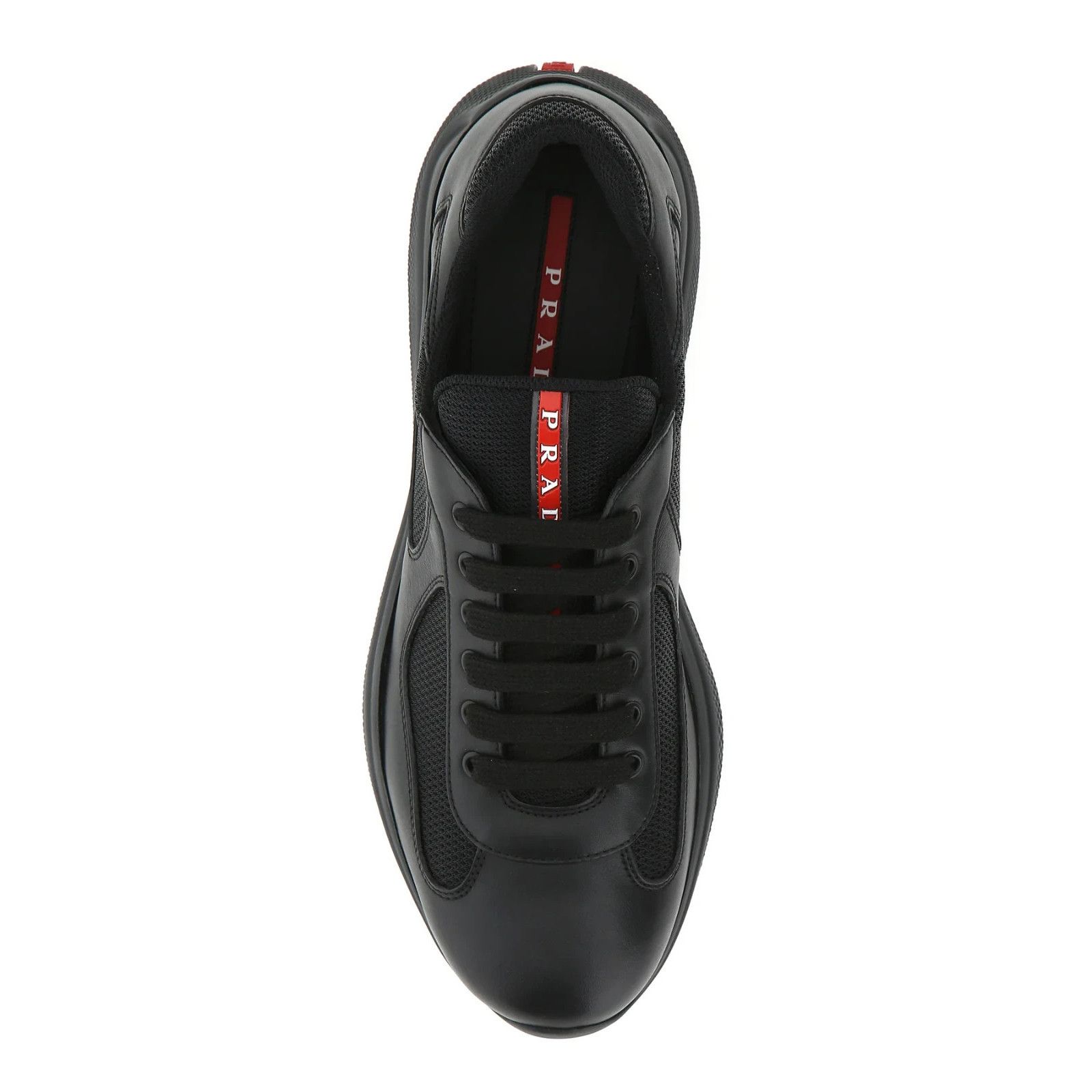 Prada PRADA Black Leather And Tech Fabric Sneakers New And Authent Size US 10 / EU 43 - 4 Thumbnail