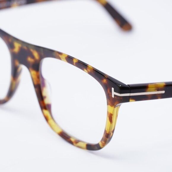 Tom Ford Tom Ford FT5939-B 053 Eyeglasses Havana 52mm Square Frame Size ONE SIZE - 7 Thumbnail