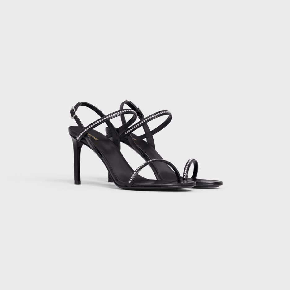 Celine o1w1db10125 355523959C Soir-Strap Sandals in Black Size US 6 / IT 36 - 2 Thumbnail