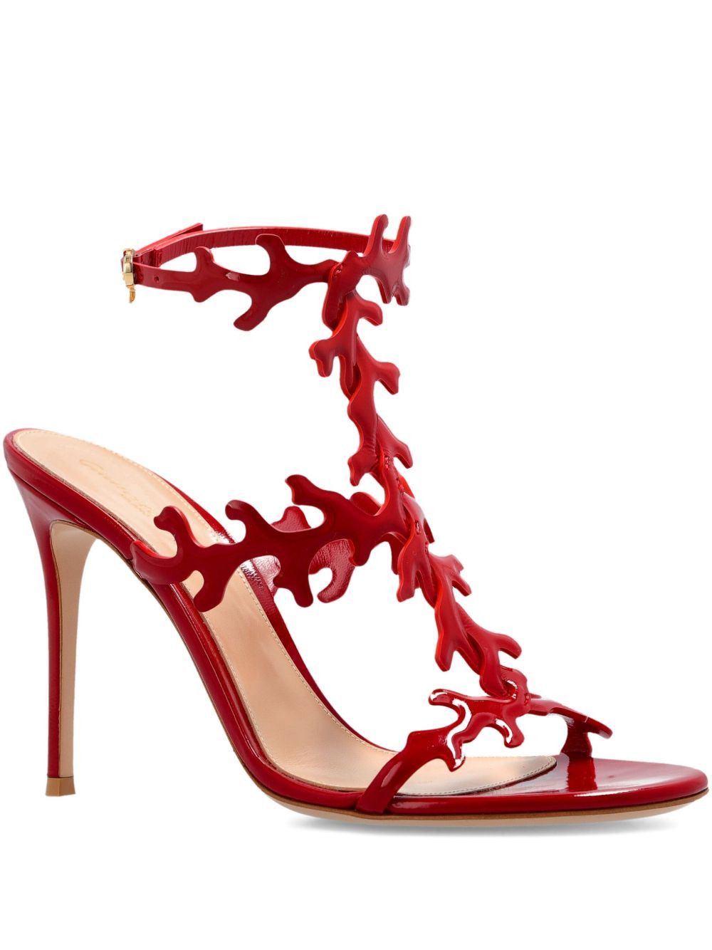 Gianvito Rossi OCEAN LEATHER HEEL SANDALS Size US 7 / IT 37 - 1 Thumbnail