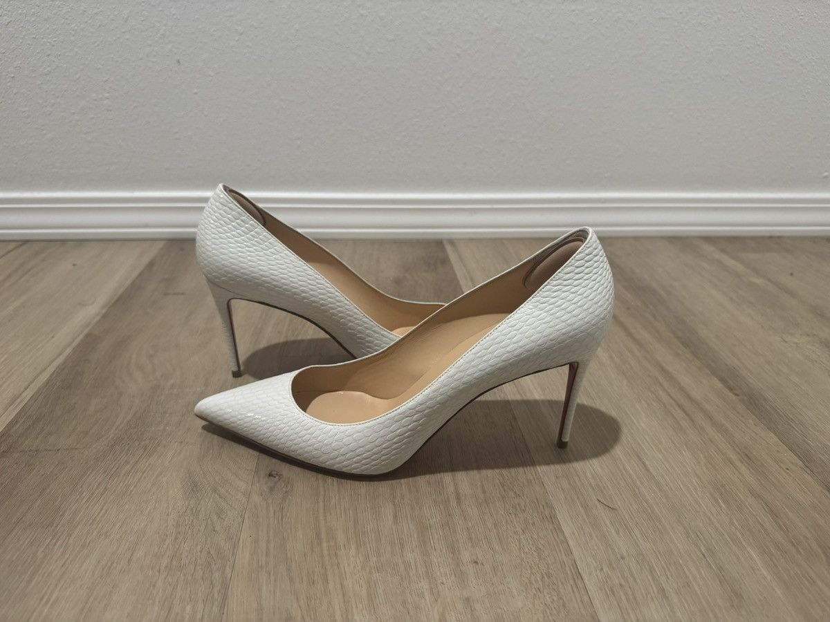 Christian Louboutin Christian Louboutin Kate 85 White Size US 10.5 / IT 40.5 - 1 Thumbnail