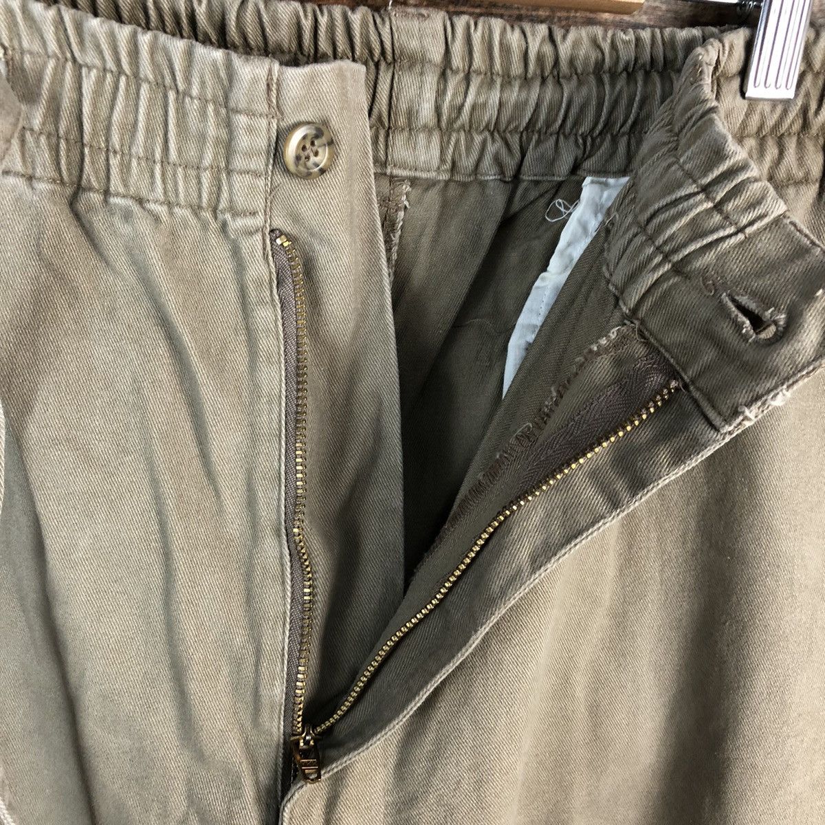 Japanese Brand Japanese Brand Brown Cargo Multipocket Pants #A2420 Size US 35 - 16 Thumbnail