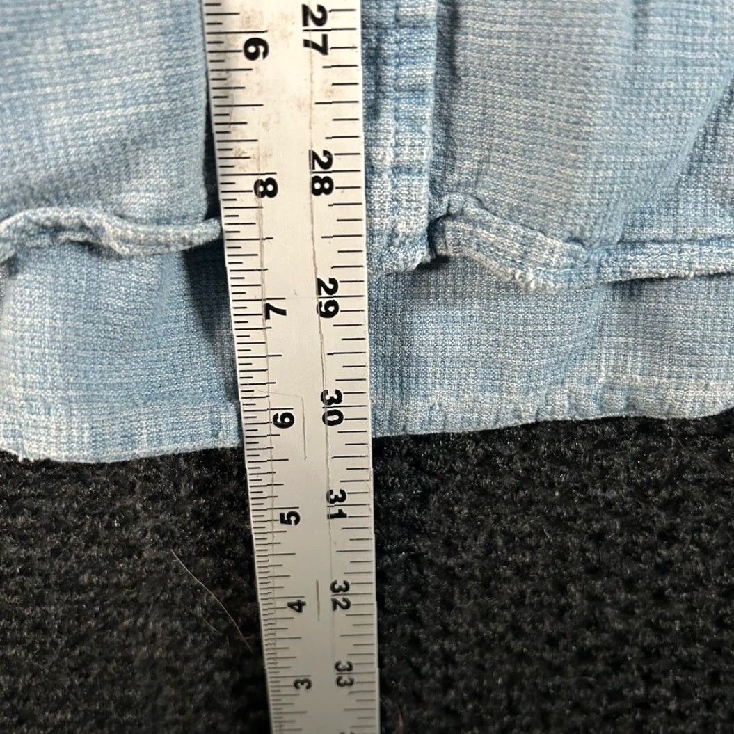 BMW VINTAGE BMW Shirt Button-Up Long Sleeve Chambray Blue Mens XL Size 46R - 6 Thumbnail