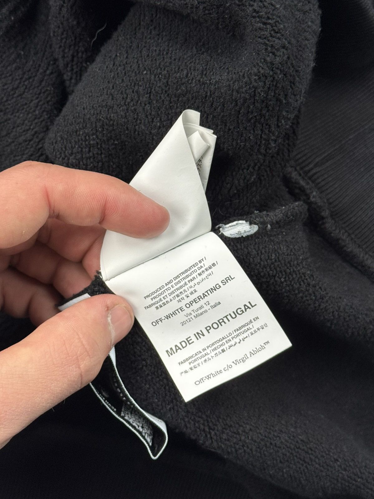 Off-White Black Off-White Over Sized Hoodie Size US S / EU 44-46 / 1 - 12 Thumbnail