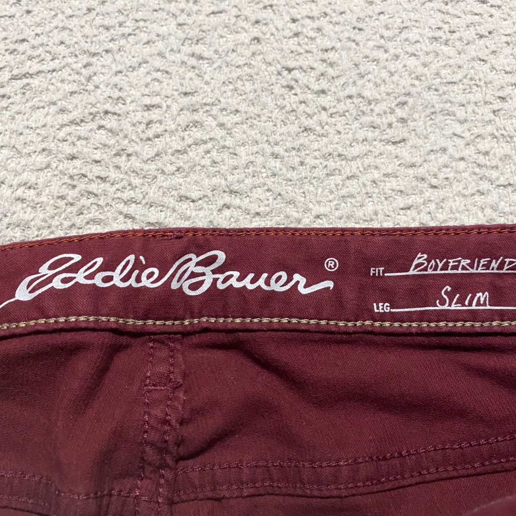 Eddie Bauer Eddie Bauer Womens sz 8 Jeans Red Corduroy Slim Boyfriend Mid Rise Size 30" / US 8 / IT 44 - 3 Thumbnail