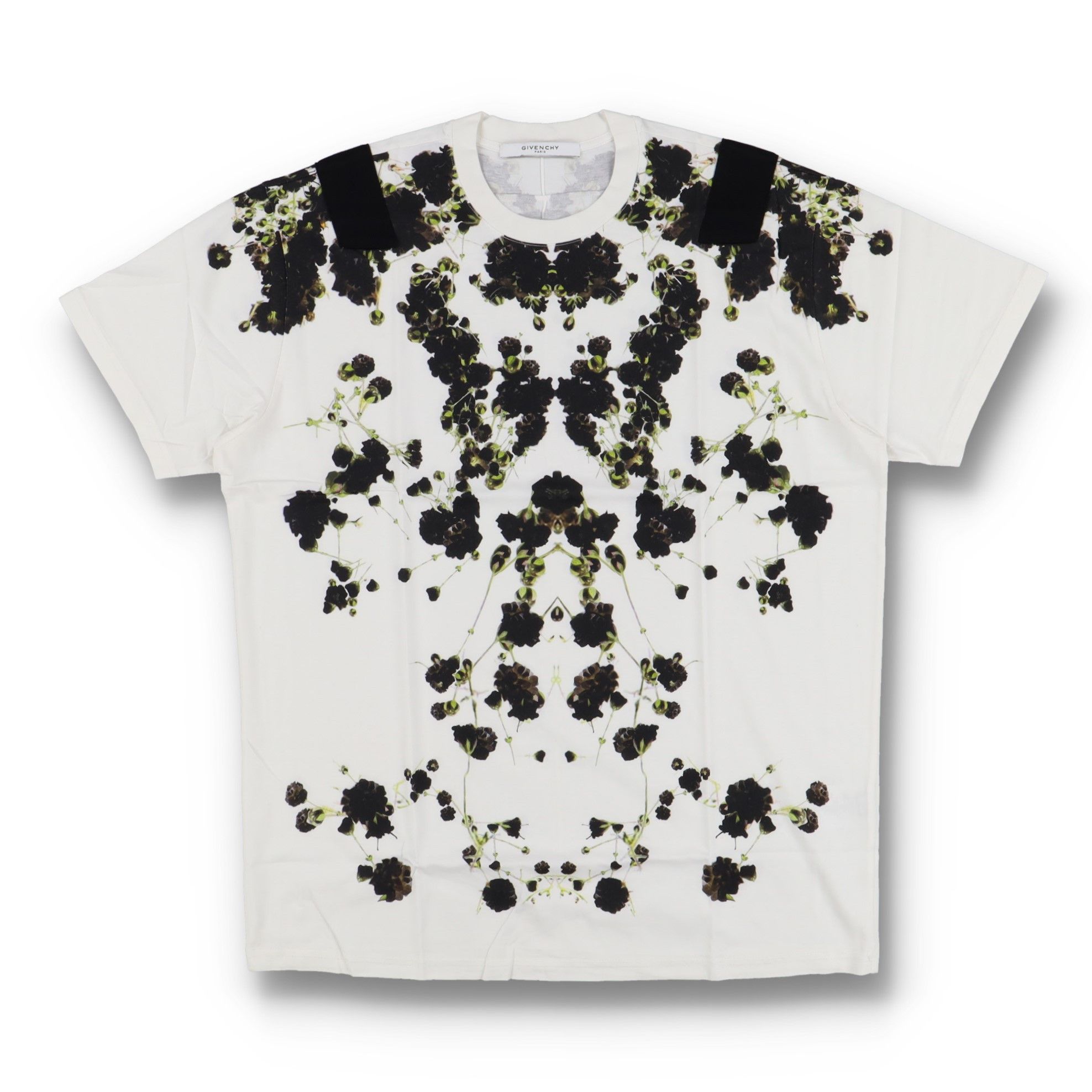 Givenchy White Baby's Breath Banded Shoulders Oversized T-Shirt Size US S / EU 44-46 / 1 - 1 Thumbnail
